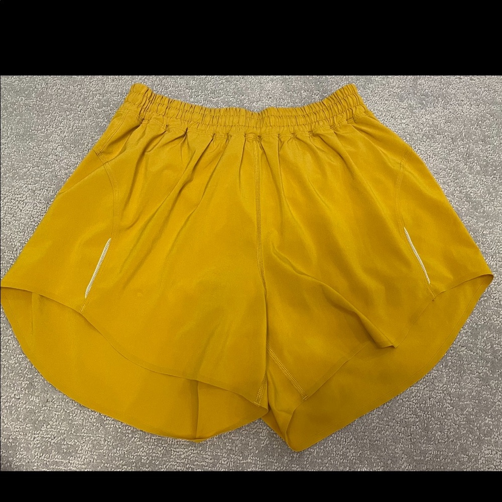 Lululemon yellow shorts